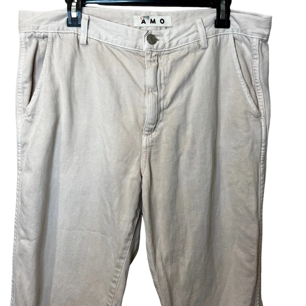AMO Slouch Trouser Size 32 Pale Pink